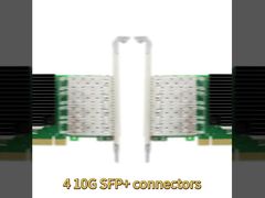HZ10X710F4 10 Gigabit Four-Port PCIe Network Card with Intel XL710 Chip and SFP+ Connectors
